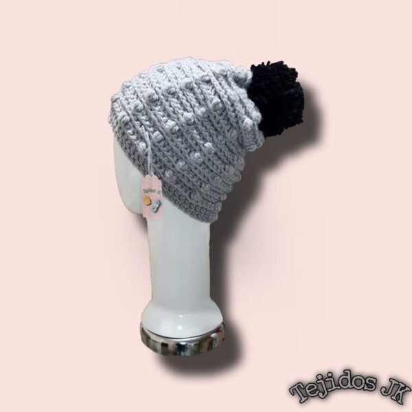 Gorro Plomo con Negro