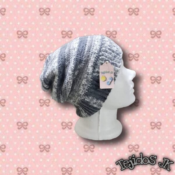 Gorro Caido  Plomo Claro