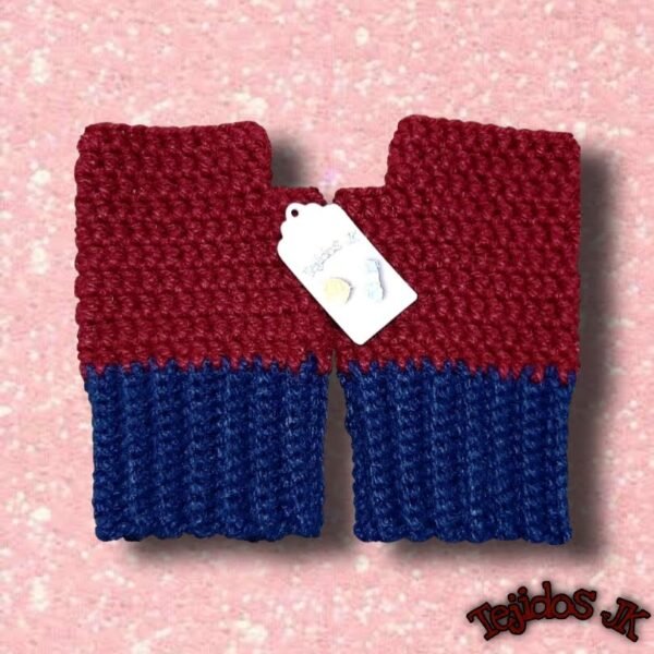 Guantes Rojo con Azul